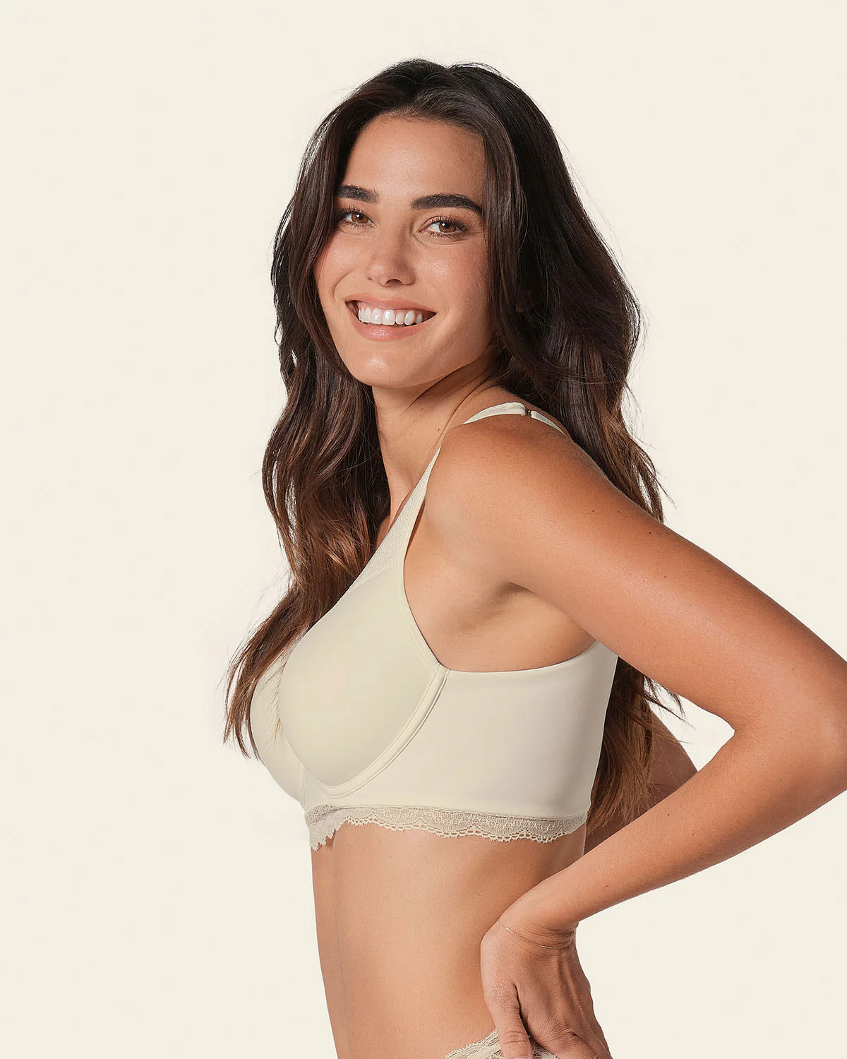 Deep Coverage Soft Lightly-Lined Lace Underwire Bra - Image 46