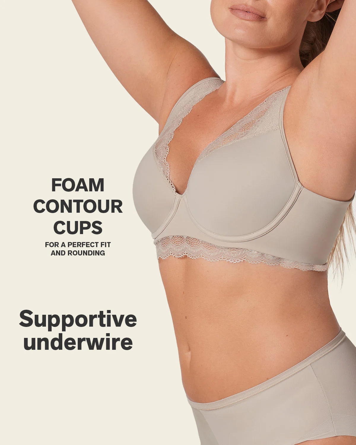 Deep Coverage Soft Lightly-Lined Lace Underwire Bra - Image 5