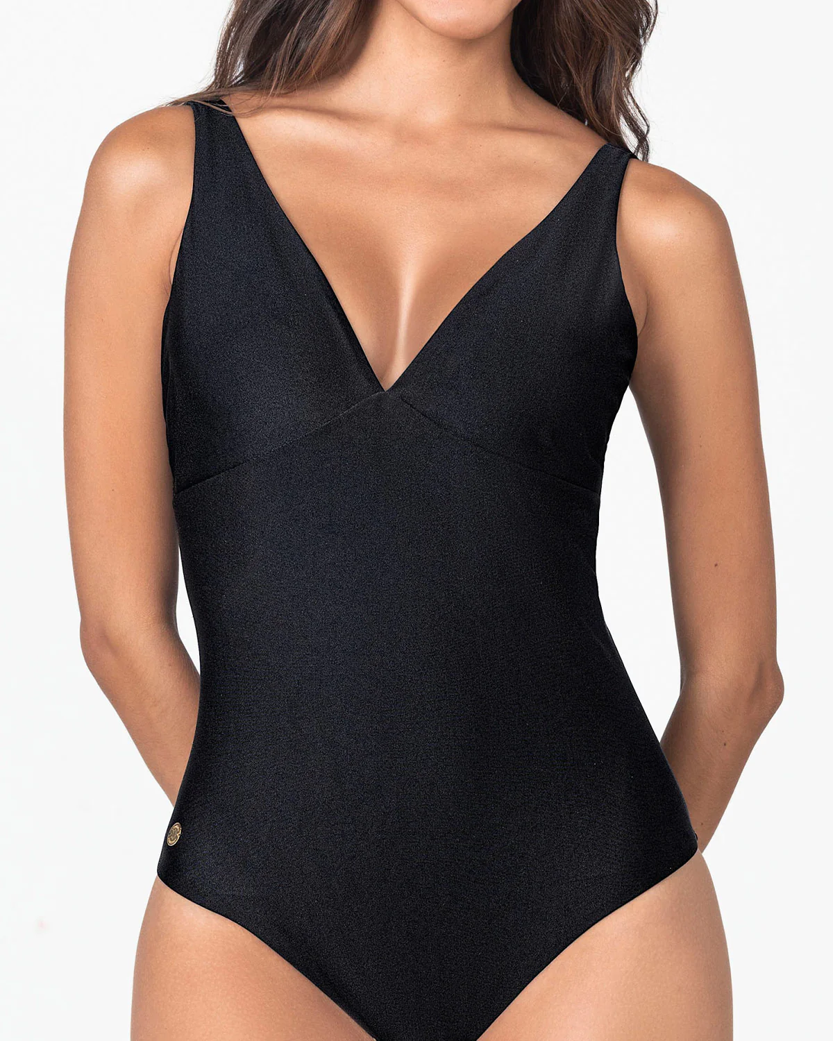 Double Plunge One-Piece Slimming Swimsuit - Image 3