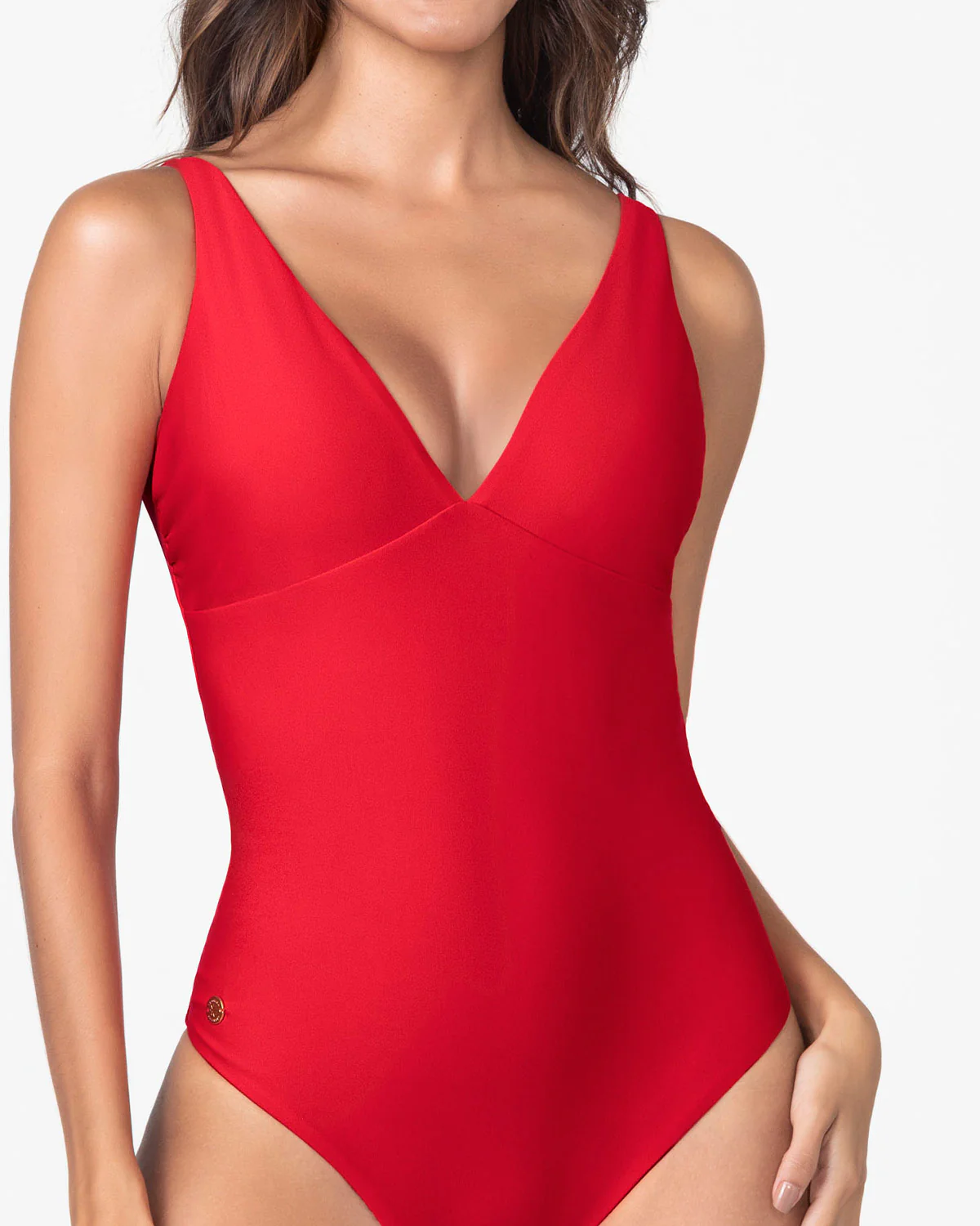 Double Plunge One-Piece Slimming Swimsuit - Image 8