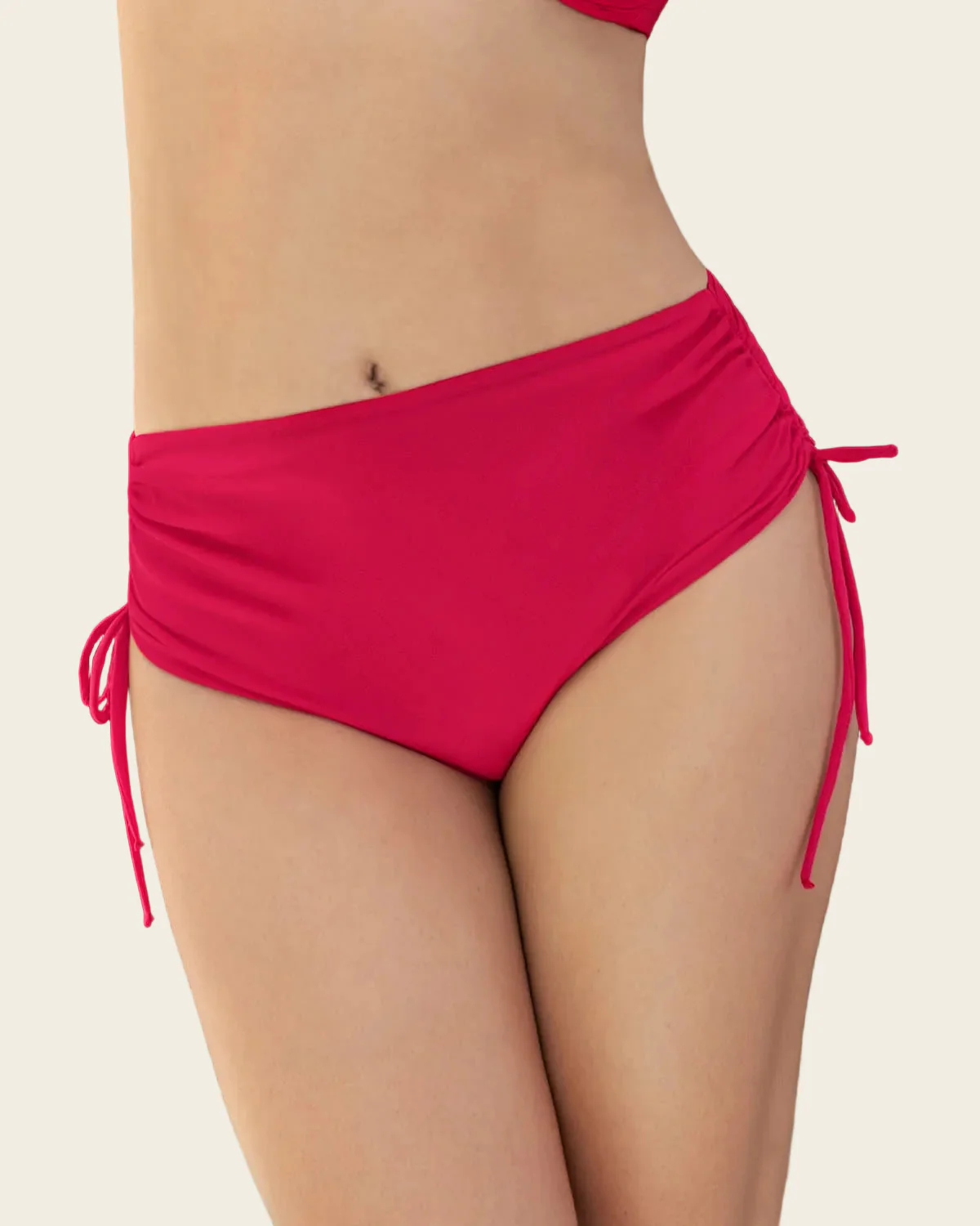 Eco-Friendly High Waisted Slimming Bikini Bottom - Image 18