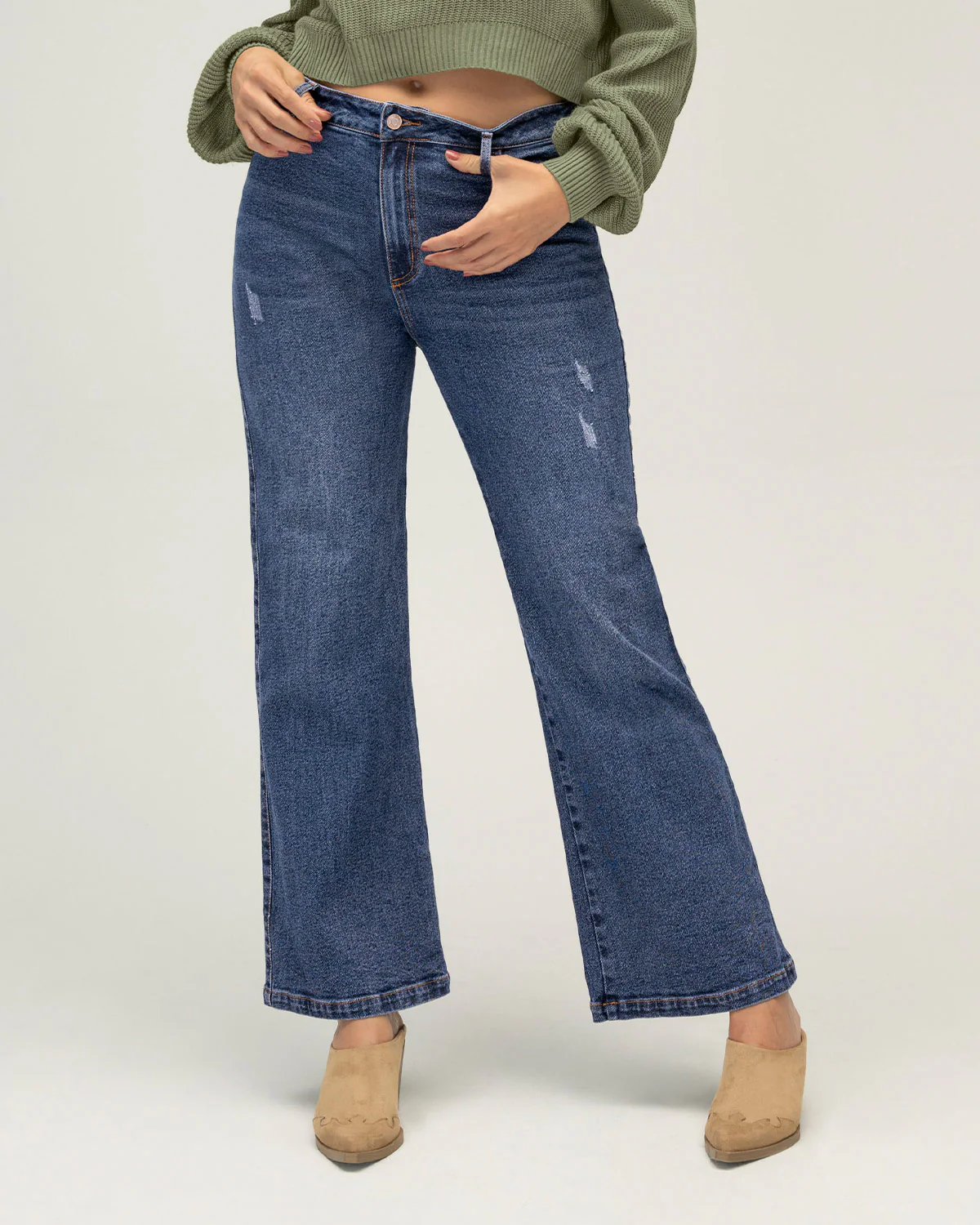 Essential High-Waisted Wide Leg Jean