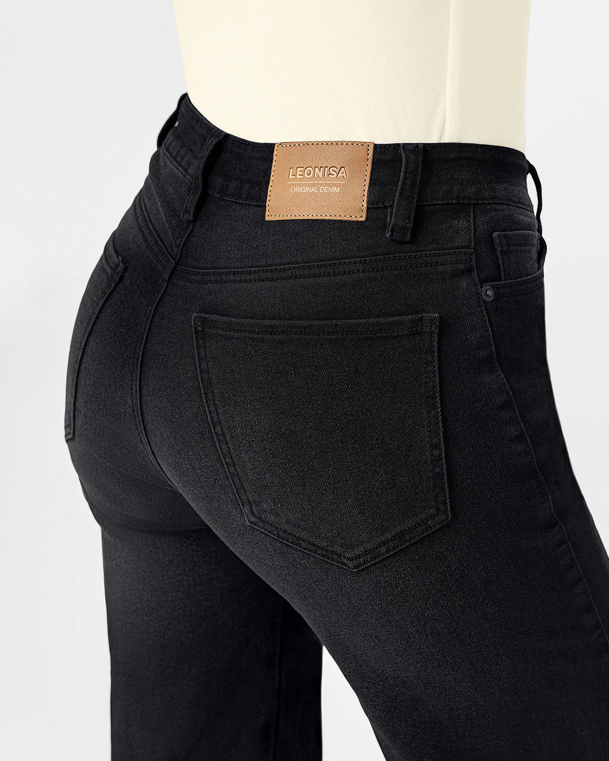 Essential High-Waisted Wide Leg Jean - Image 18