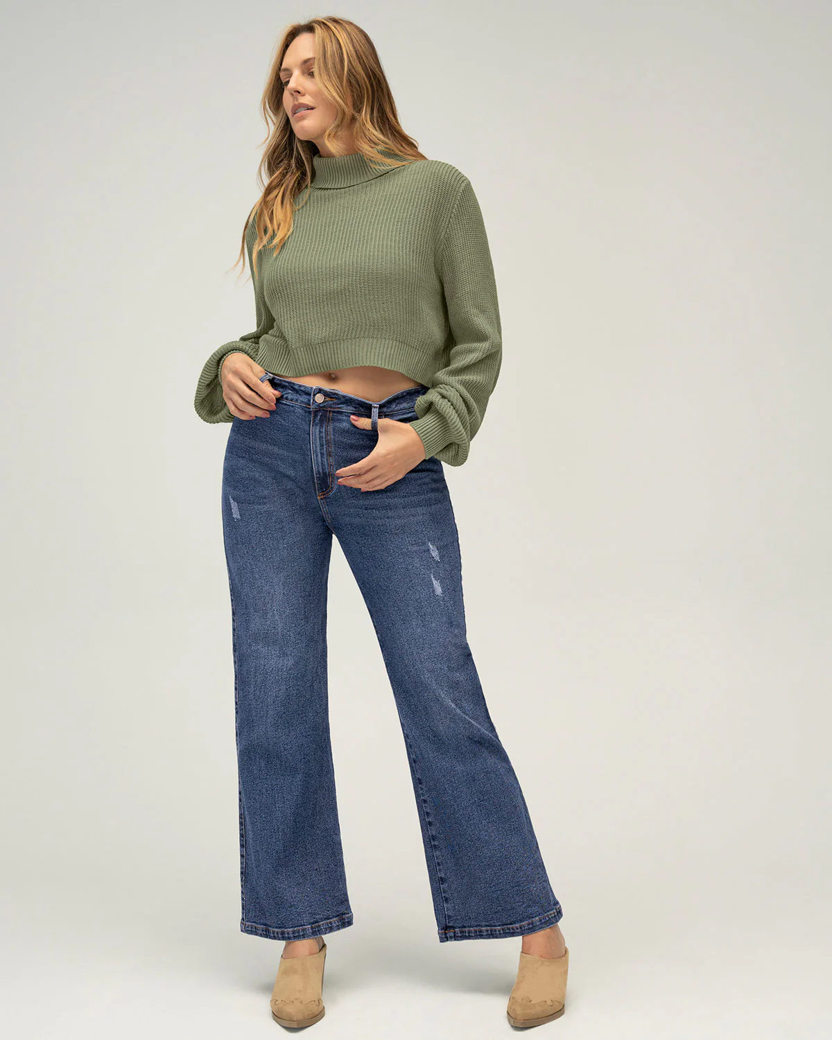 Essential High-Waisted Wide Leg Jean - Image 3
