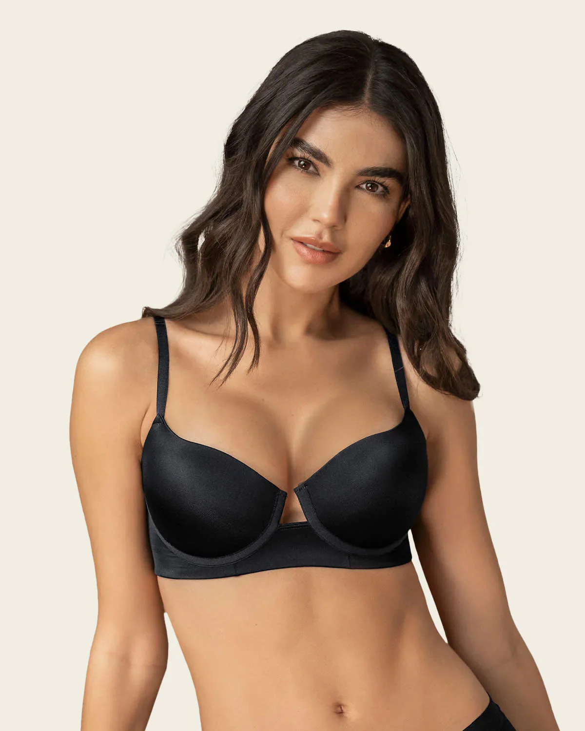 Essential Plunge Underwire Push-Up Bra