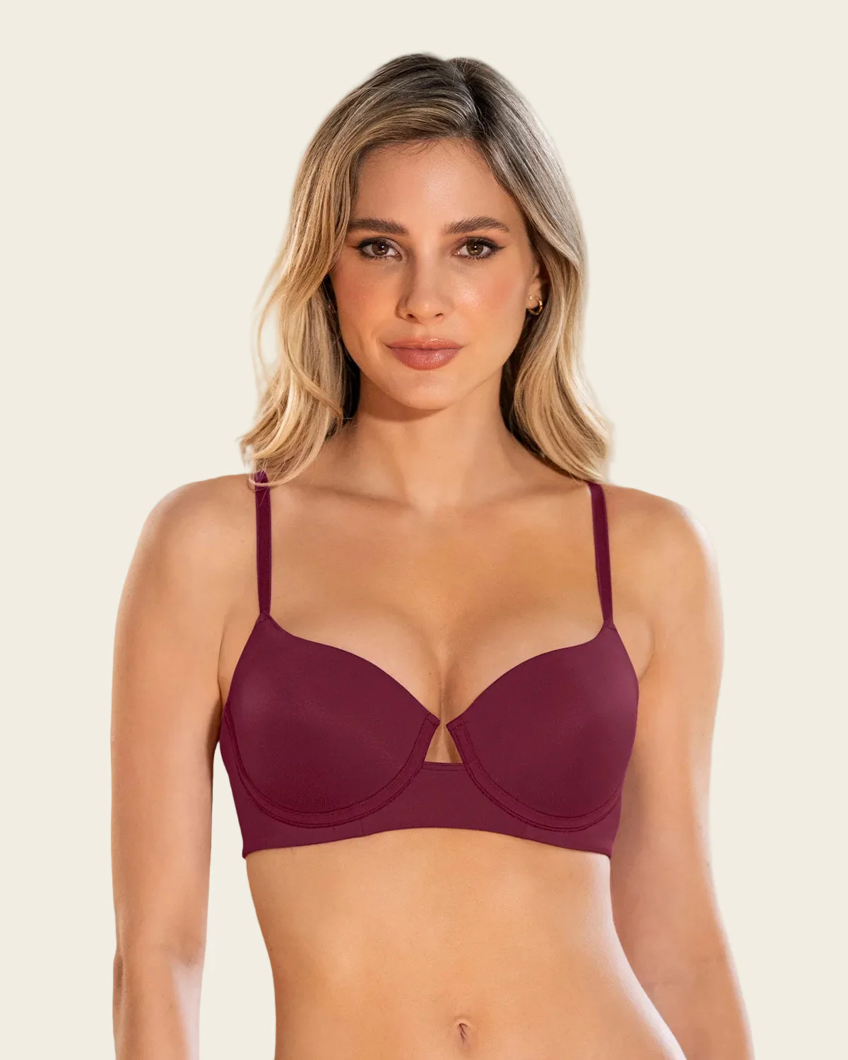 Essential Plunge Underwire Push-Up Bra - Image 9