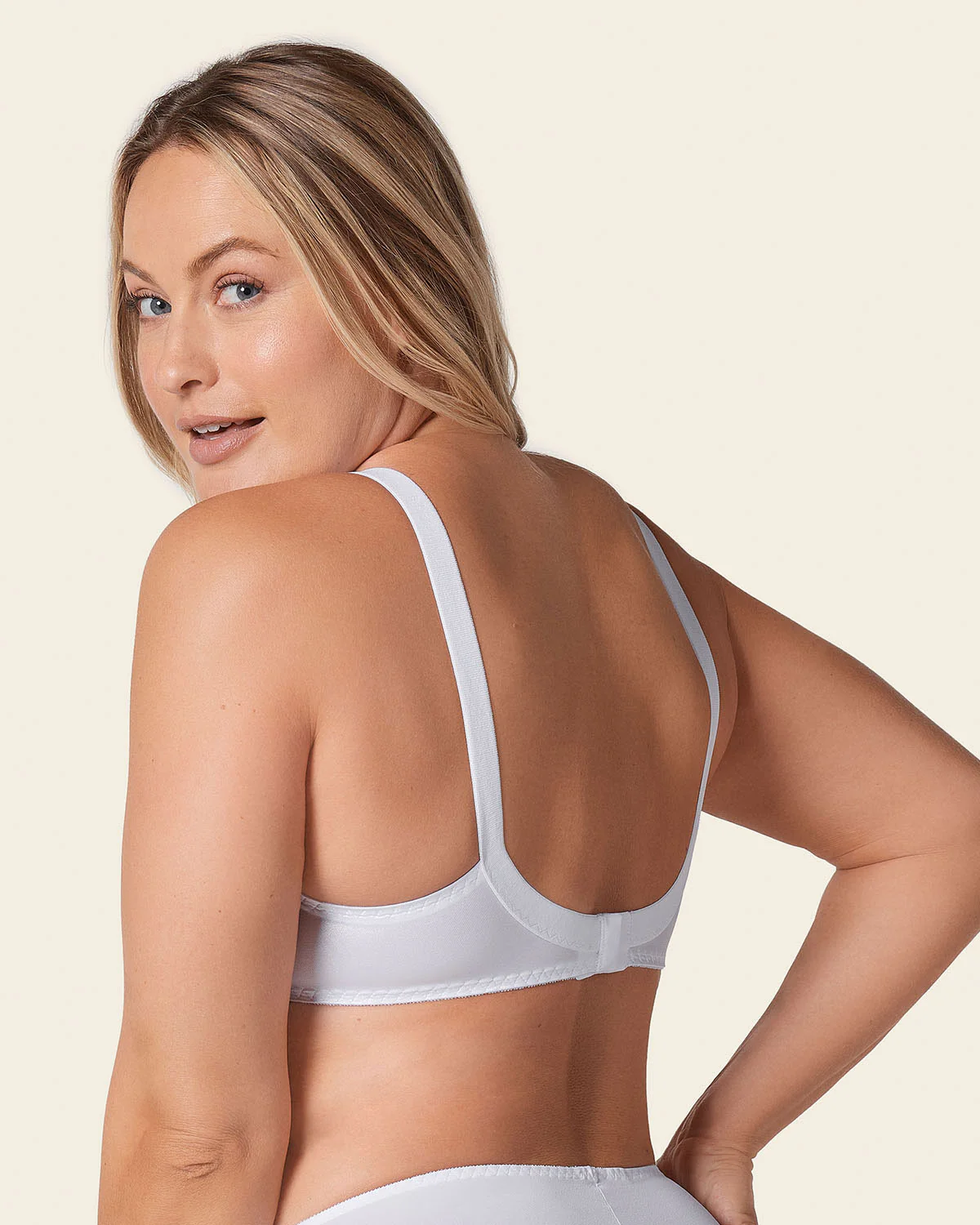 Extra Coverage Support Wireless Bra with Lace Cups - Image 3