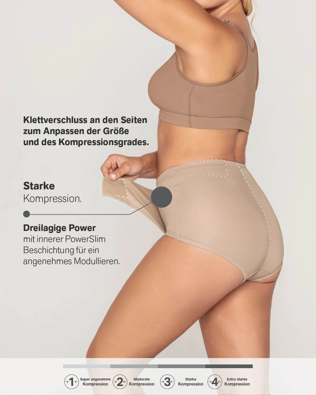 Firm Compression Postpartum Knicker with Adjustable Belly Wrap - Image 13