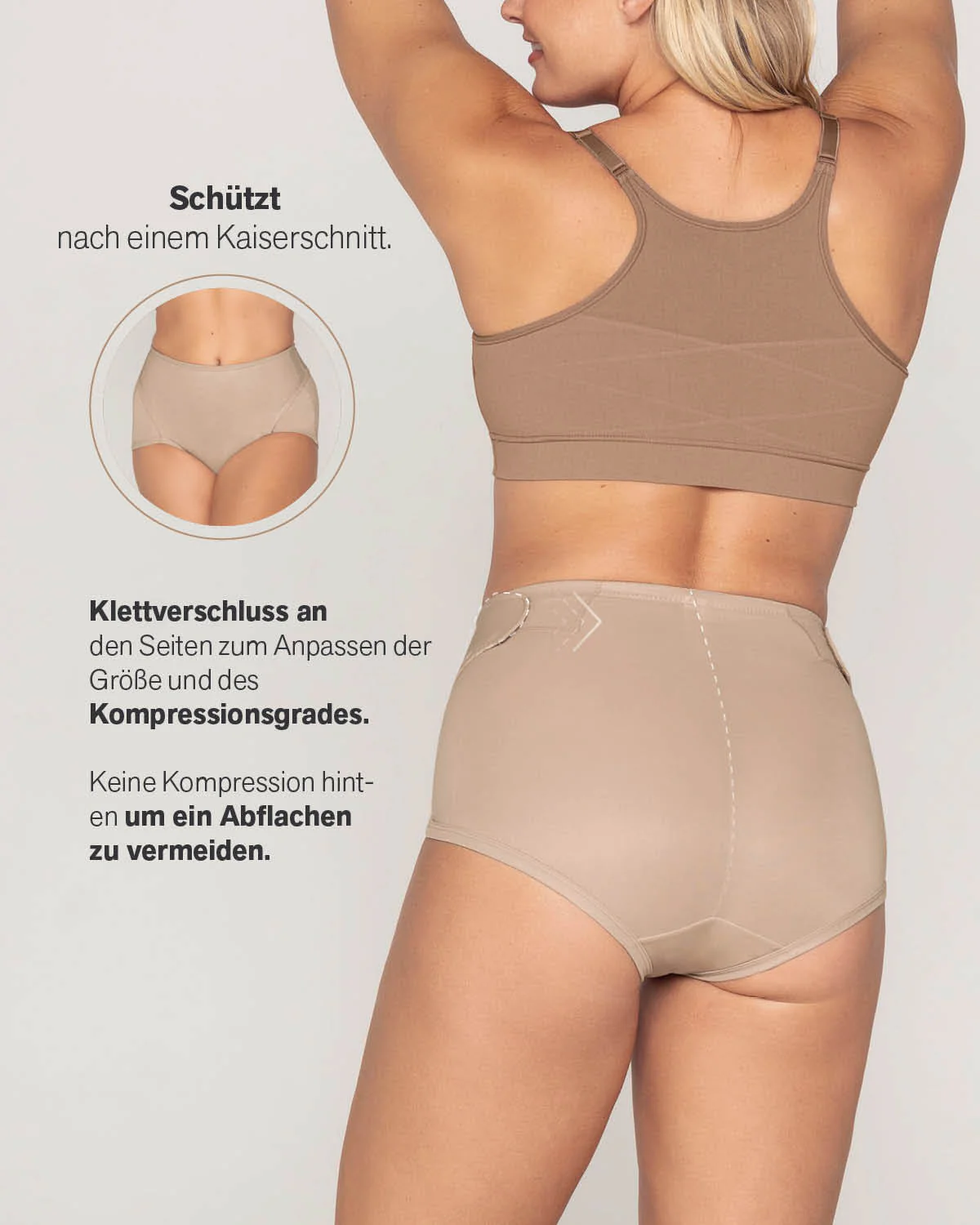 Firm Compression Postpartum Knicker with Adjustable Belly Wrap - Image 14