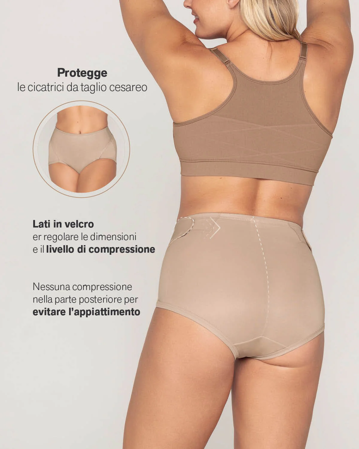 Firm Compression Postpartum Knicker with Adjustable Belly Wrap - Image 18
