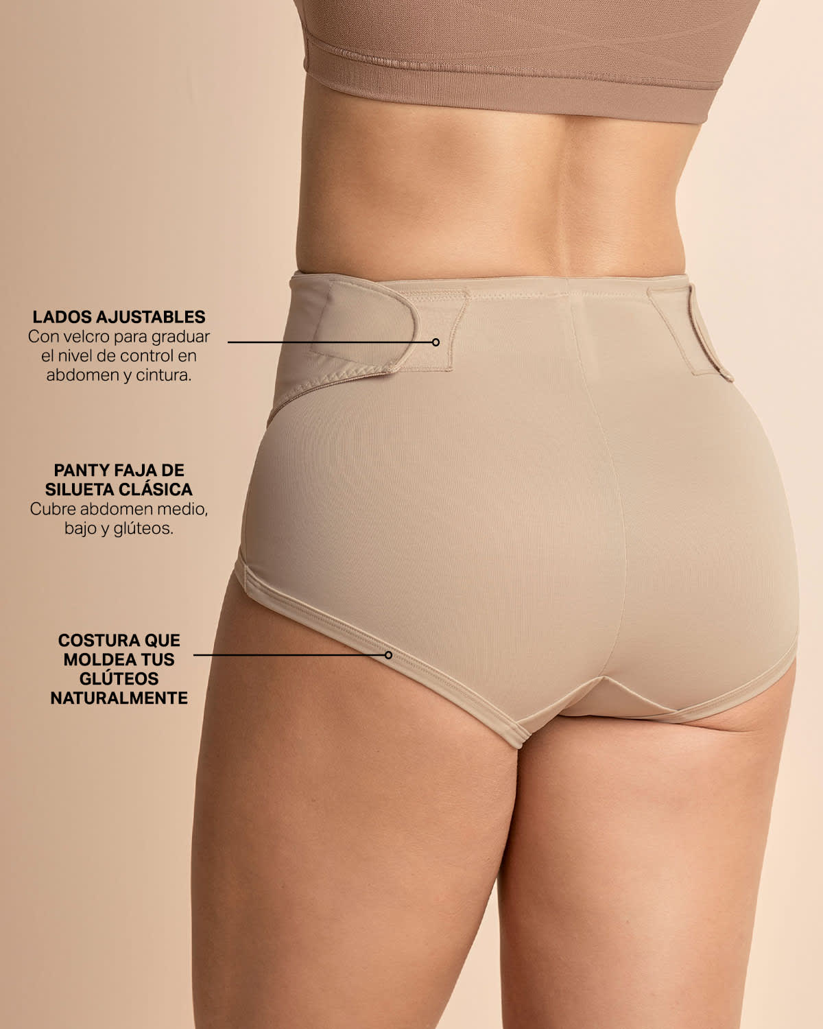 Firm Compression Postpartum Knicker with Adjustable Belly Wrap - Image 7