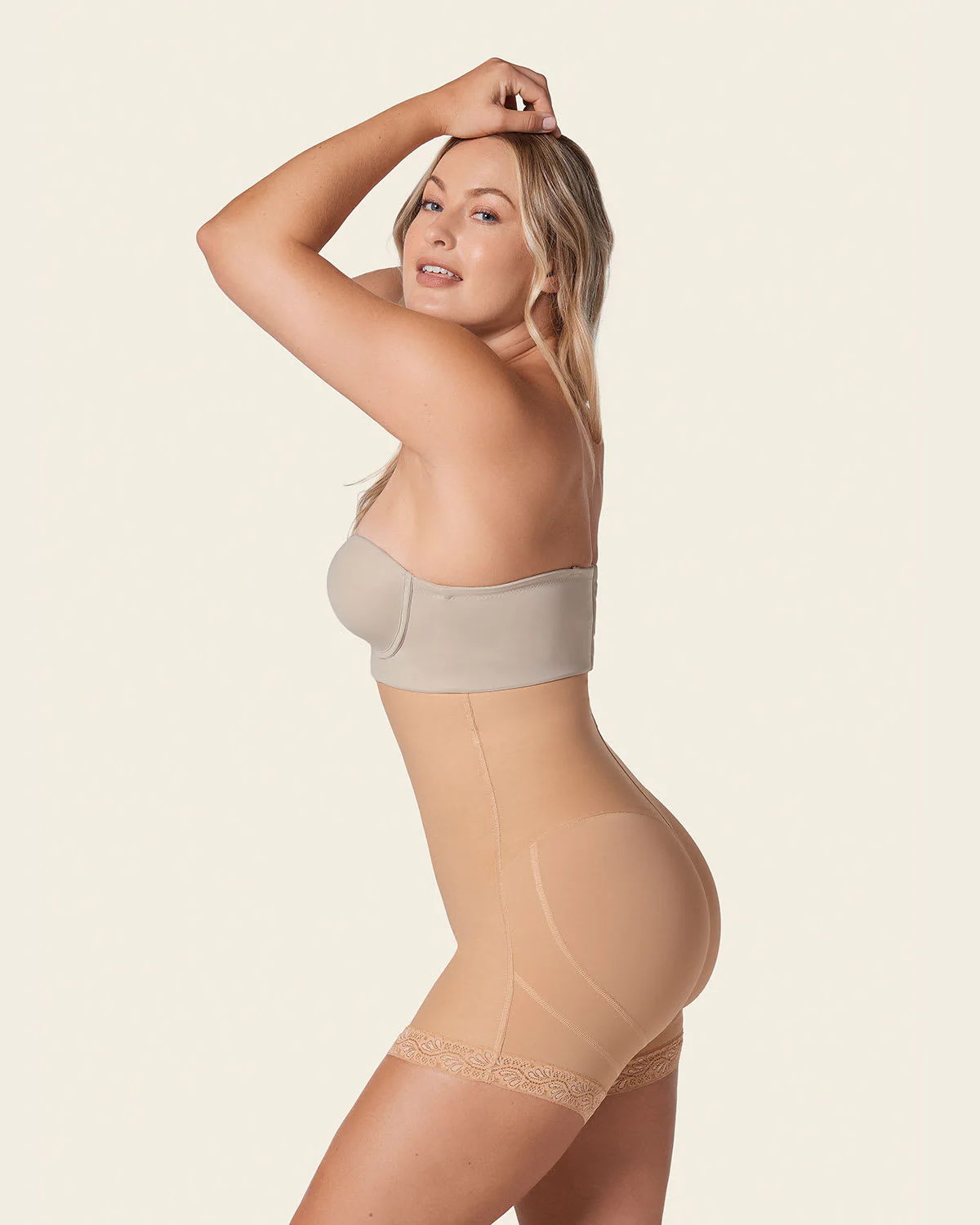 Firm Tummy Control Strapless Shaper with Bum Lifter - Image 2