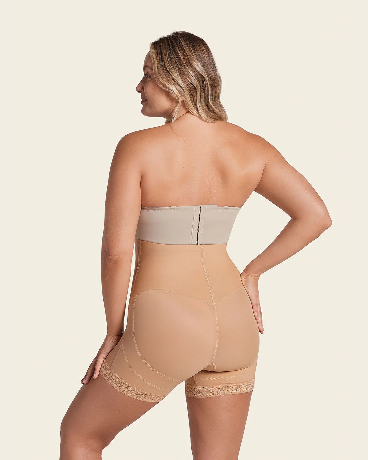 Firm Tummy Control Strapless Shaper with Bum Lifter - Image 3