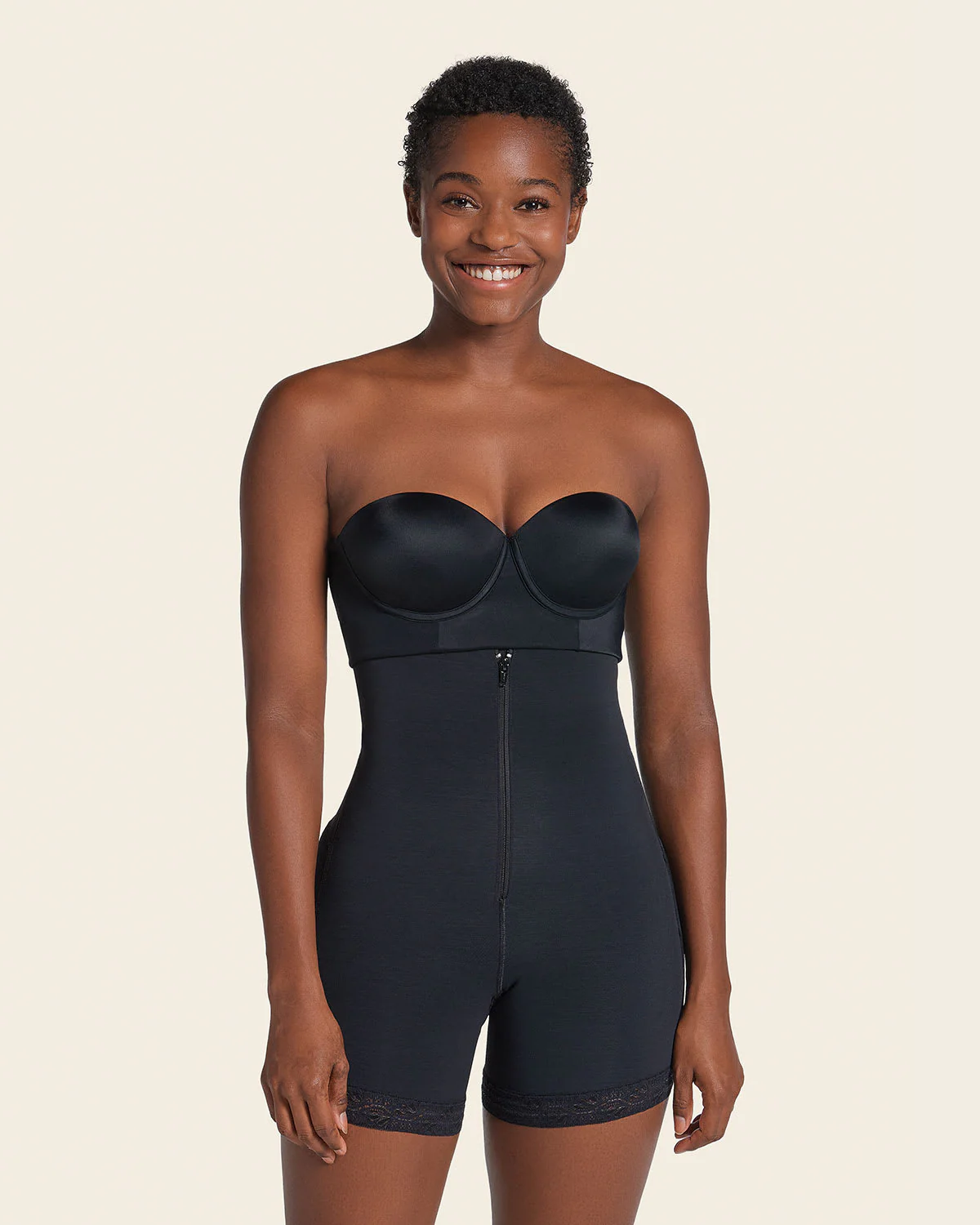 Firm Tummy Control Strapless Shaper with Bum Lifter - Image 4