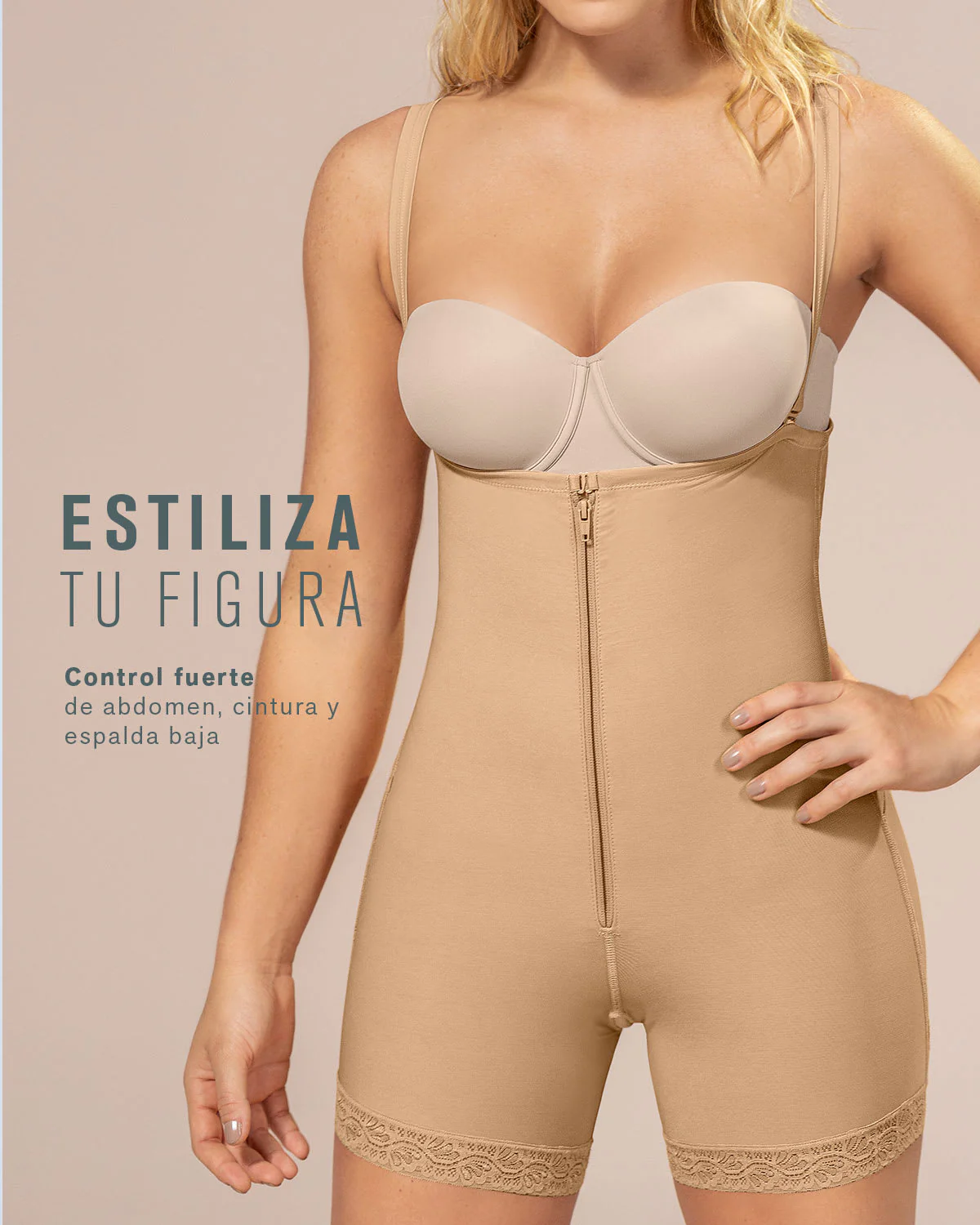 Firm Tummy Control Strapless Shaper with Bum Lifter - Image 7