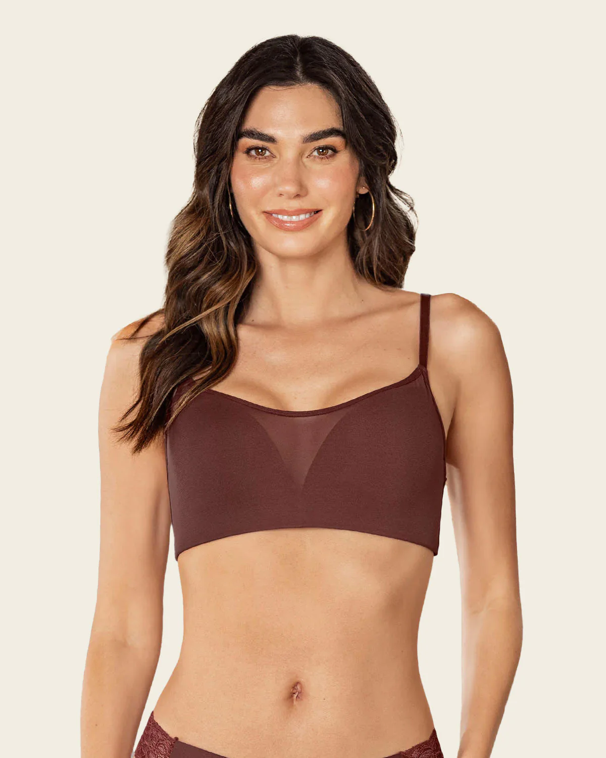 Full Coverage Bra with Contour Cups and Central Mesh - Image 14