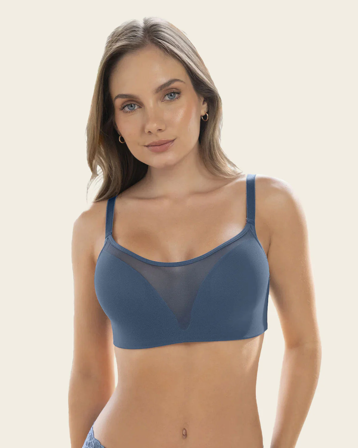 Full Coverage Bra with Contour Cups and Central Mesh - Image 18