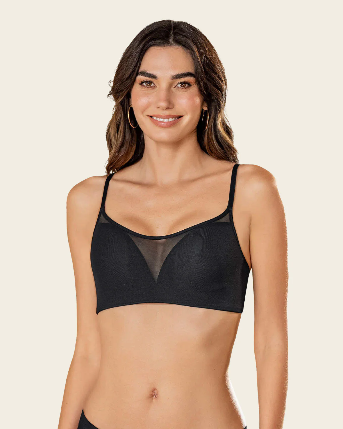 Full Coverage Bra with Contour Cups and Central Mesh - Image 5
