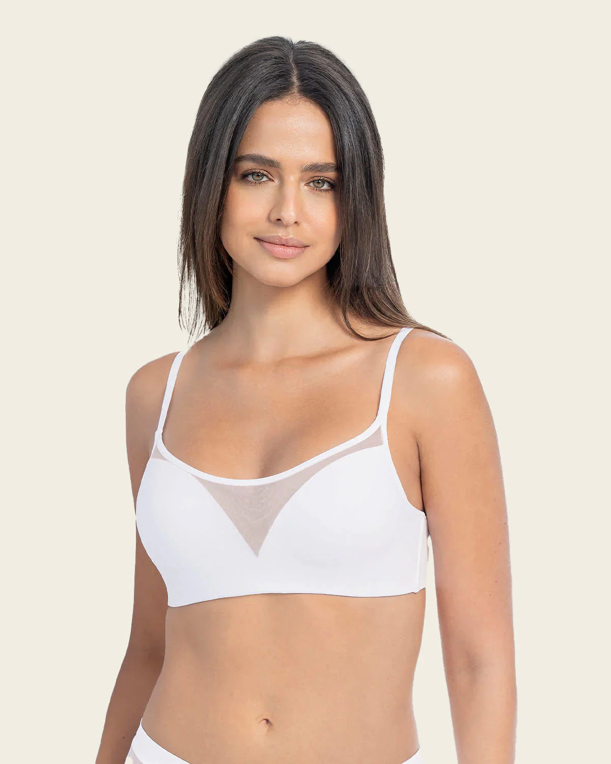 Full Coverage Bra with Contour Cups and Central Mesh - Image 9