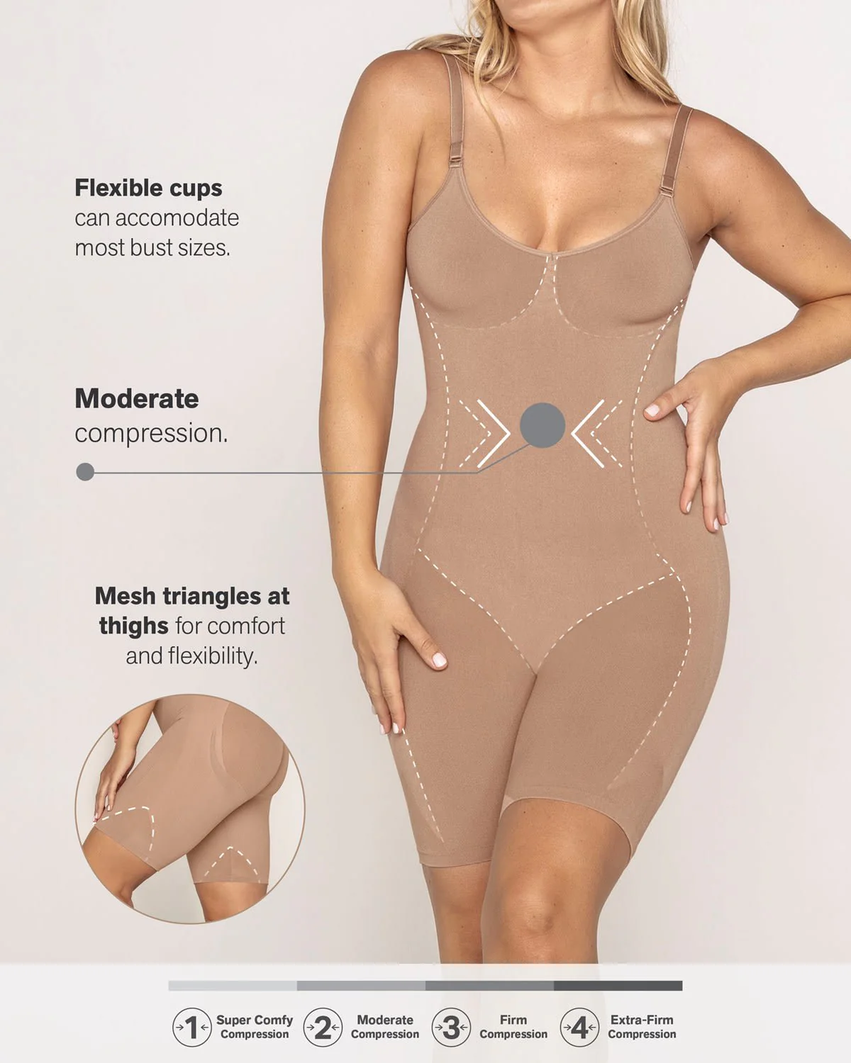 Full Coverage Seamless Shaping Bodysuit - Image 14
