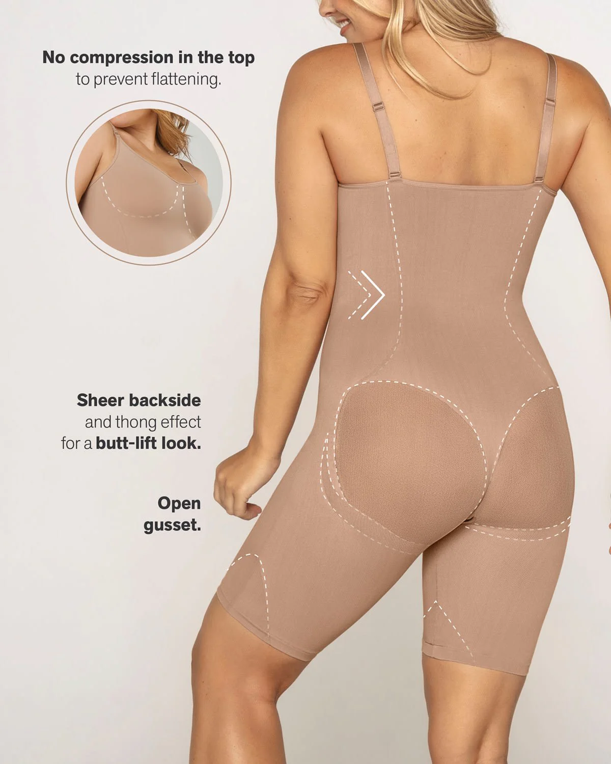 Full Coverage Seamless Shaping Bodysuit - Image 15