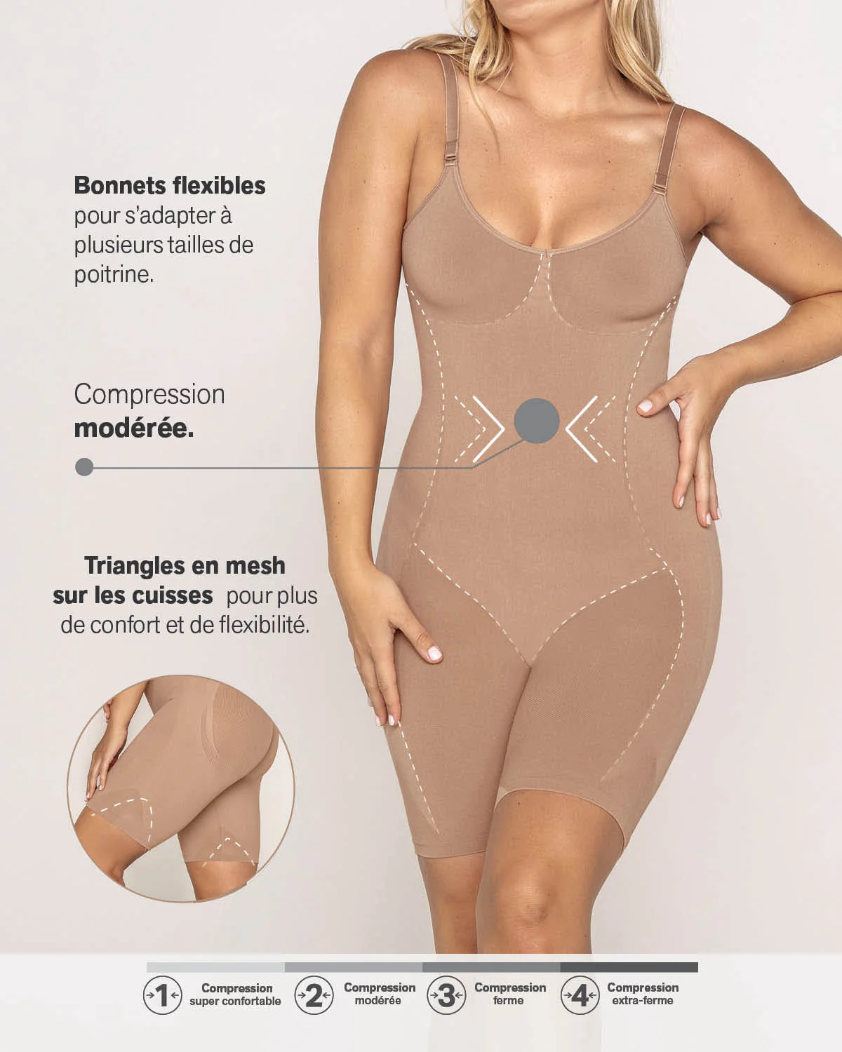 Full Coverage Seamless Shaping Bodysuit - Image 18