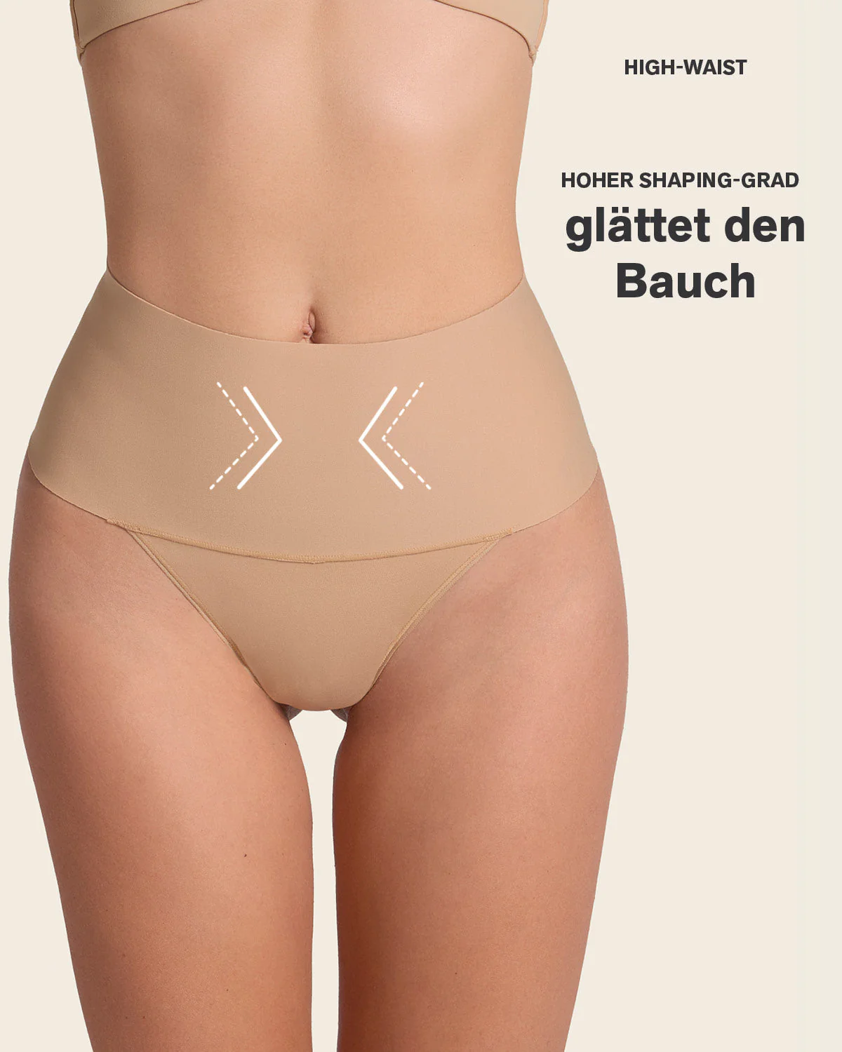 High-Tech High-Waisted Sculpting Thong - Image 11