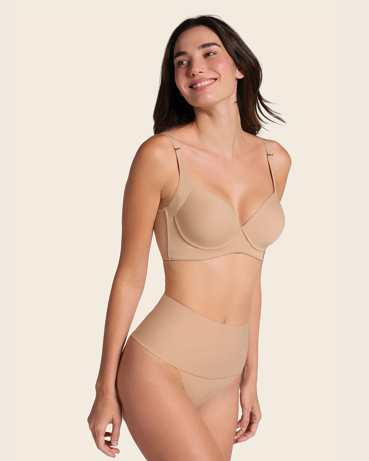 High-Tech High-Waisted Sculpting Thong - Image 12
