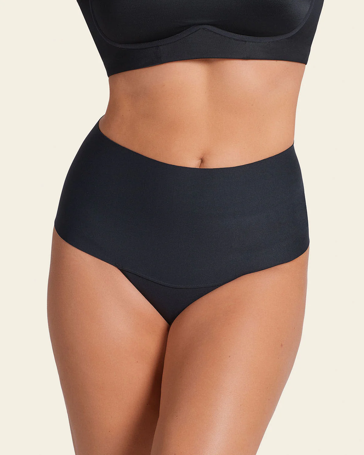 High-Tech High-Waisted Sculpting Thong - Image 13