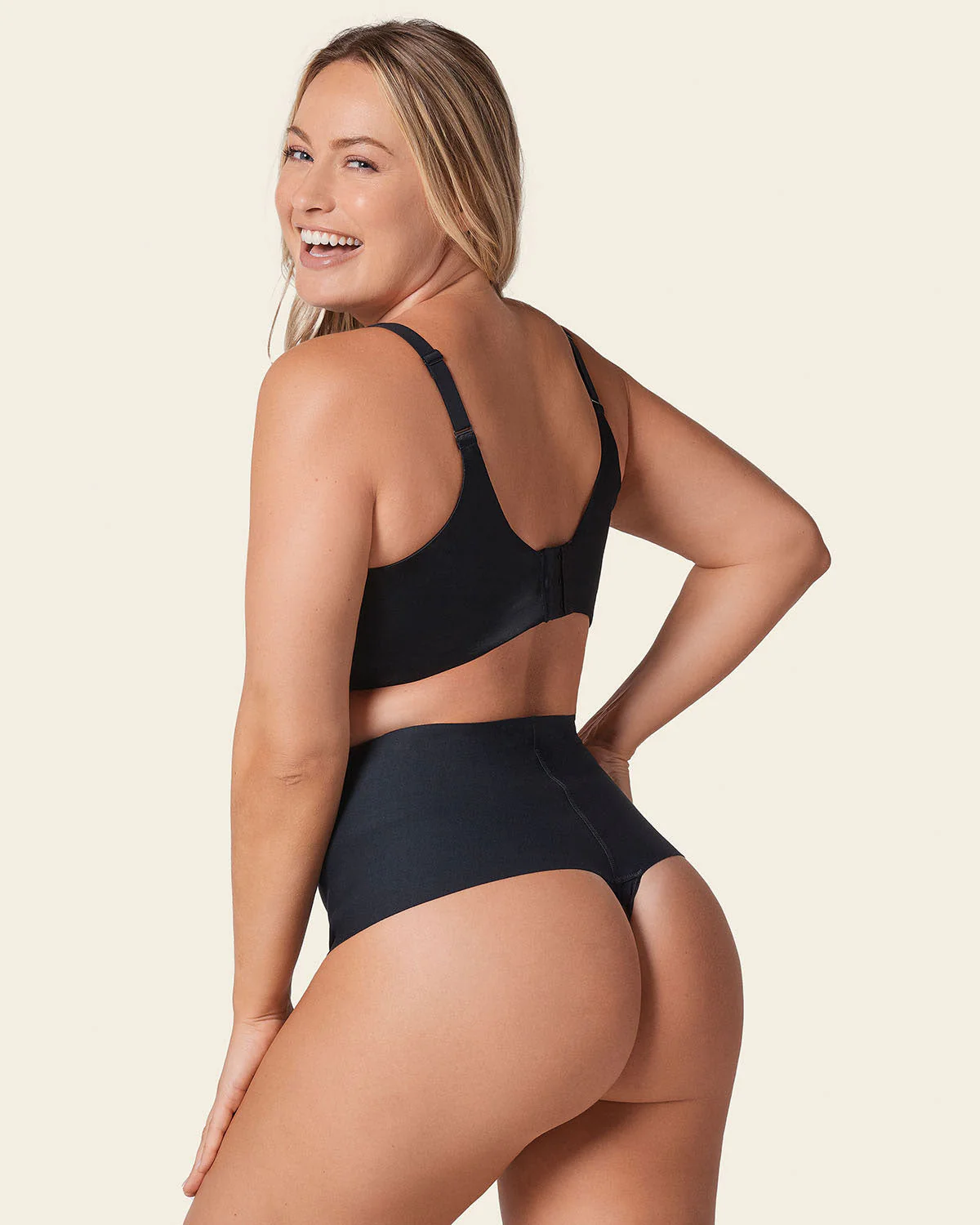 High-Tech High-Waisted Sculpting Thong - Image 16