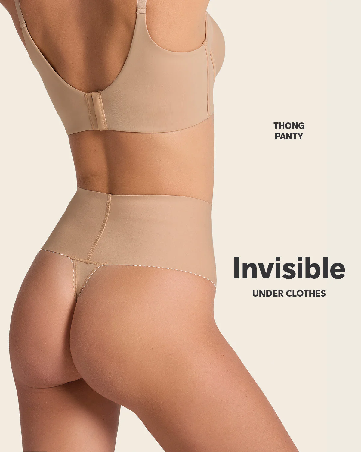High-Tech High-Waisted Sculpting Thong - Image 4