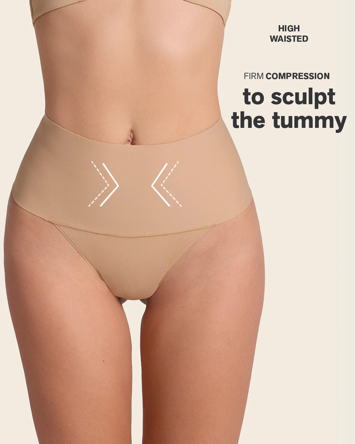 High-Tech High-Waisted Sculpting Thong - Image 5