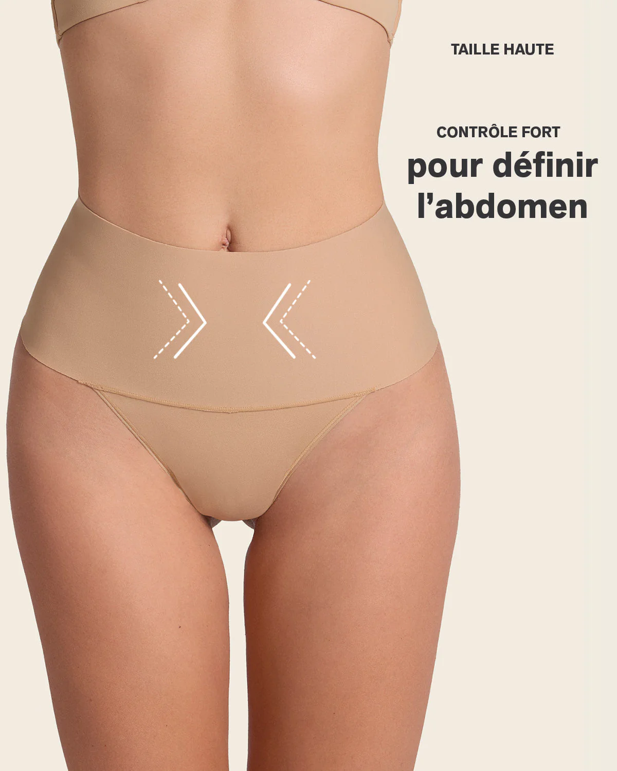 High-Tech High-Waisted Sculpting Thong - Image 9