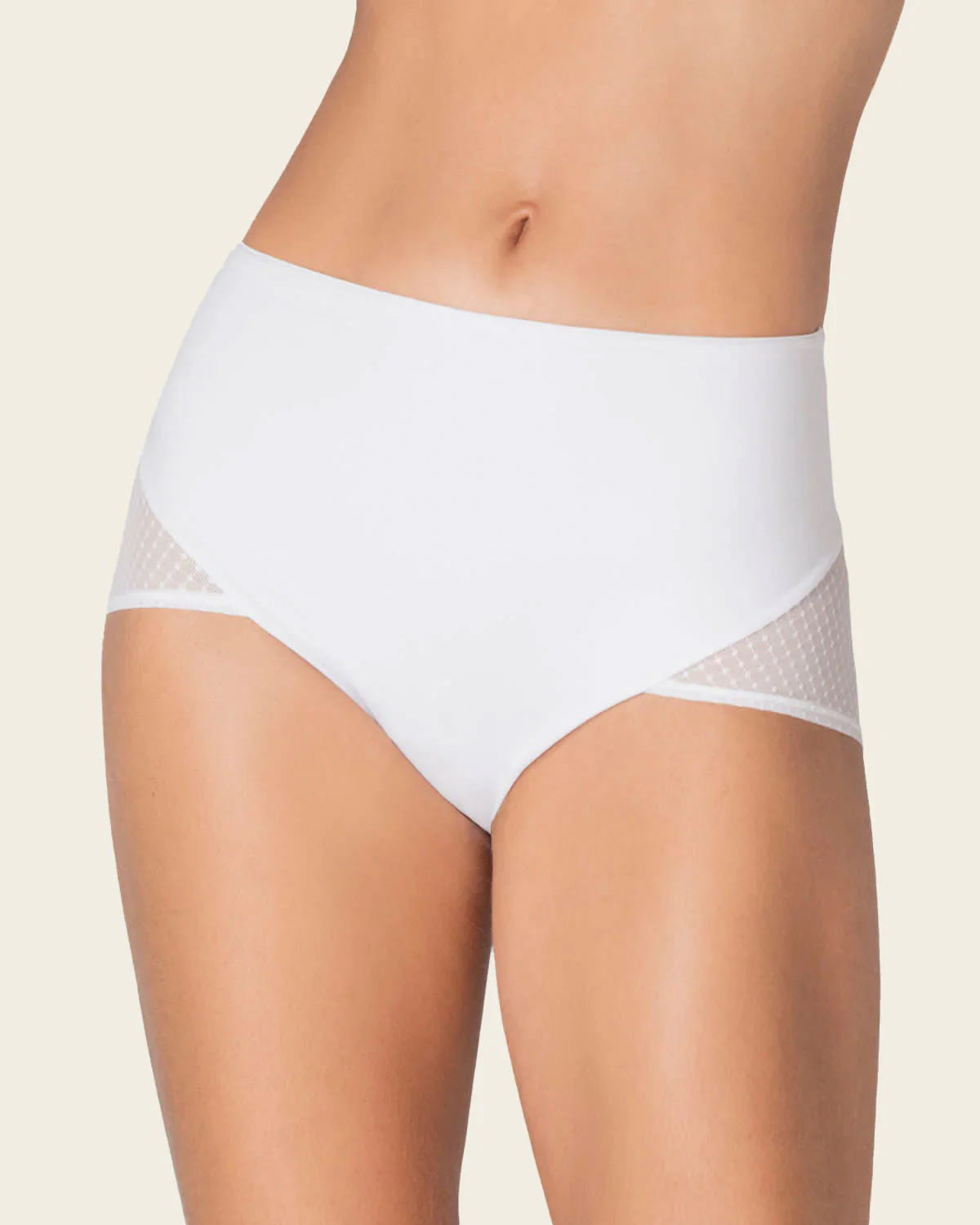 High-Waisted Firm Compression Knicker with Sheer Bottom - Image 10