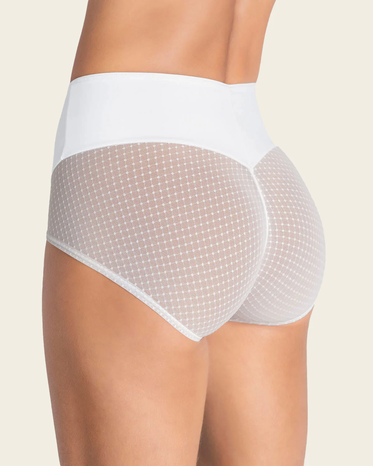 High-Waisted Firm Compression Knicker with Sheer Bottom - Image 11