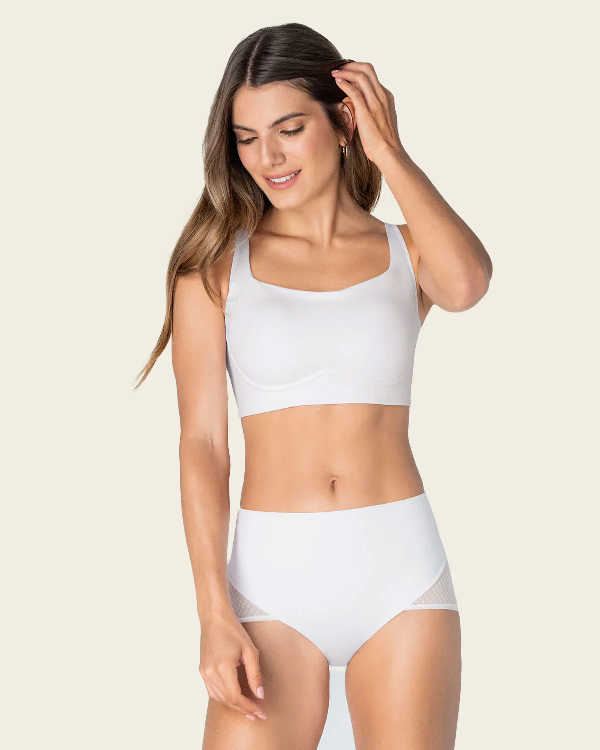 High-Waisted Firm Compression Knicker with Sheer Bottom - Image 12