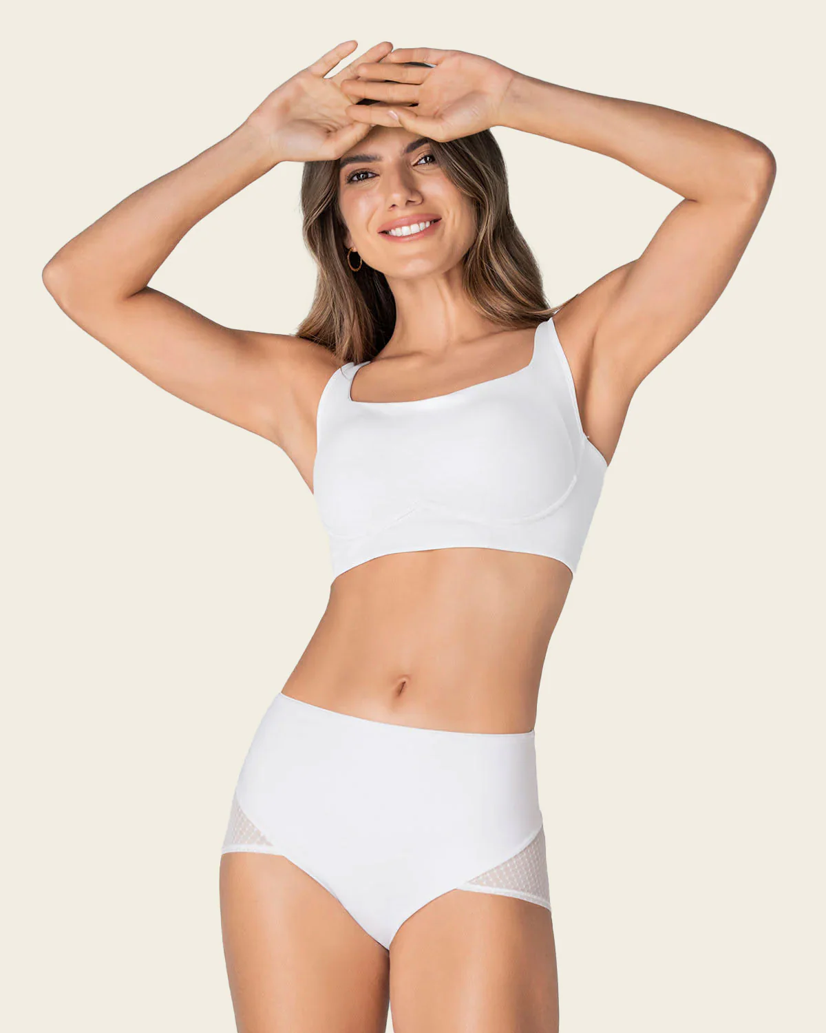High-Waisted Firm Compression Knicker with Sheer Bottom - Image 14