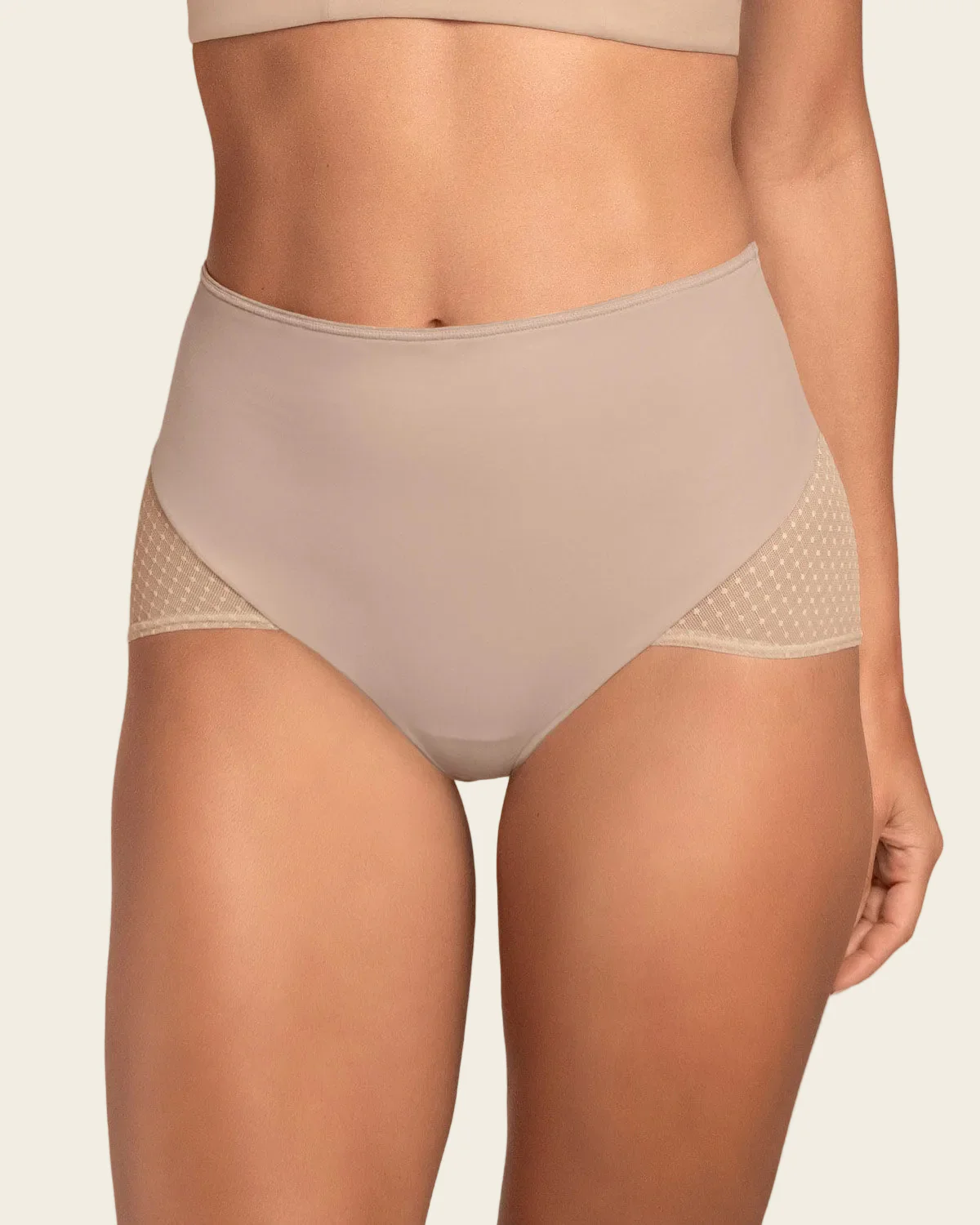 High-Waisted Firm Compression Knicker with Sheer Bottom - Image 15
