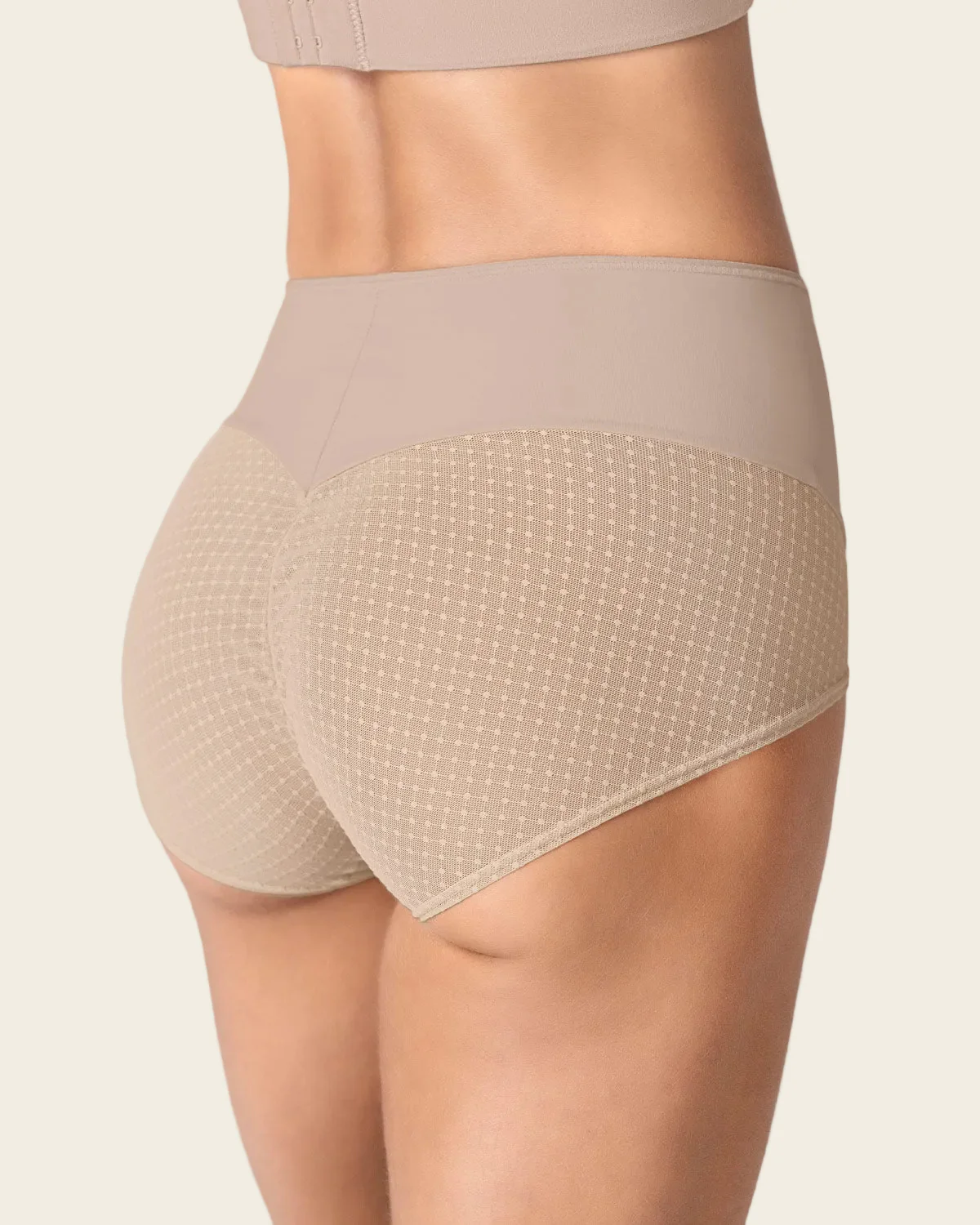 High-Waisted Firm Compression Knicker with Sheer Bottom - Image 16