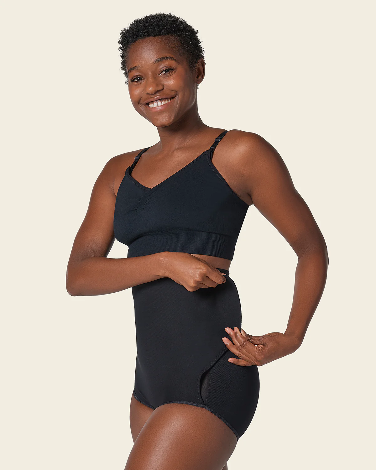 High-Waisted Firm Compression Post Surgical Knicker with Adjustable Belly Wrap - Image 10
