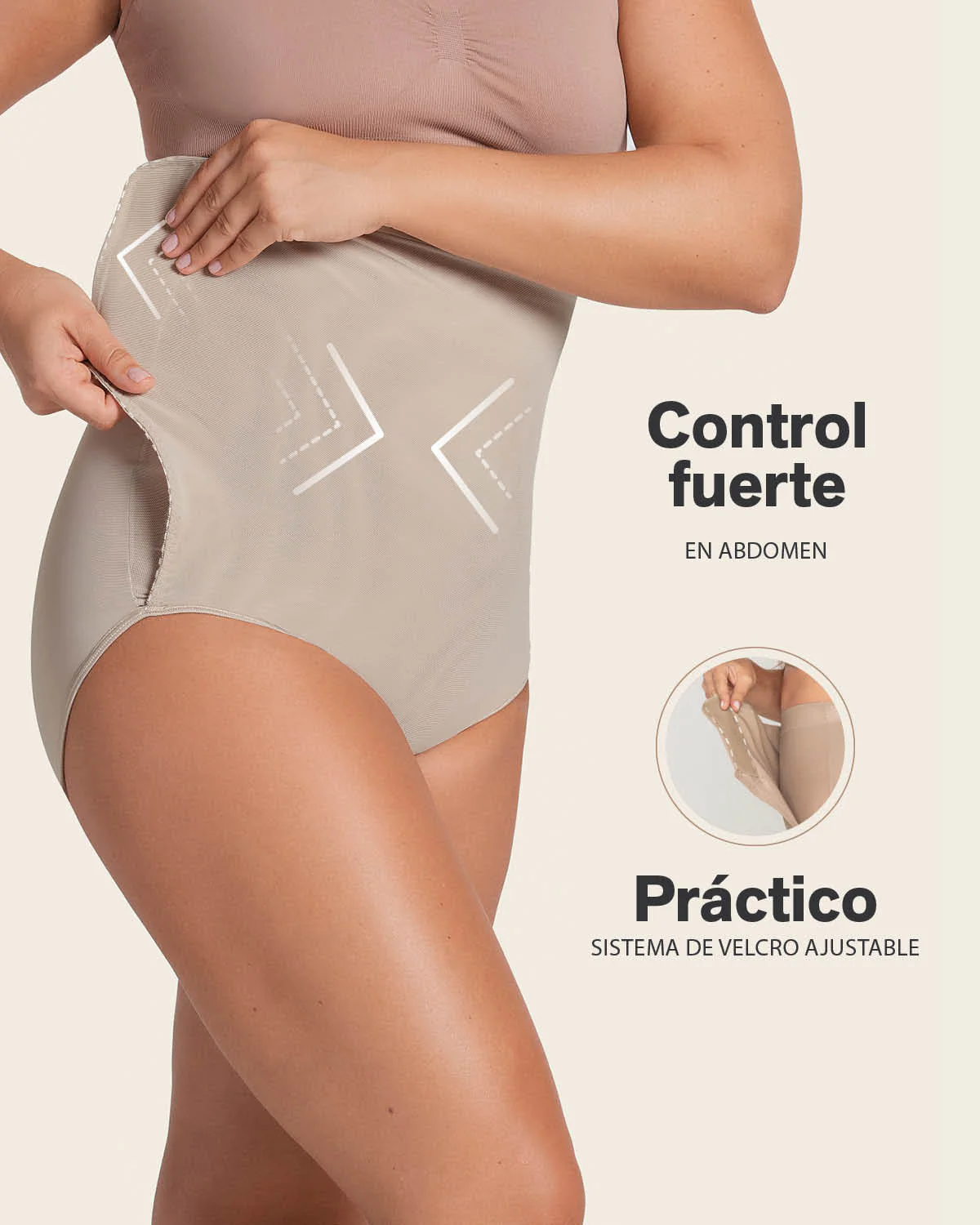High-Waisted Firm Compression Post Surgical Knicker with Adjustable Belly Wrap - Image 12