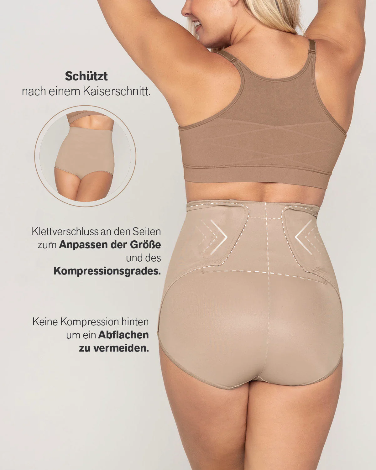 High-Waisted Firm Compression Post Surgical Knicker with Adjustable Belly Wrap - Image 18
