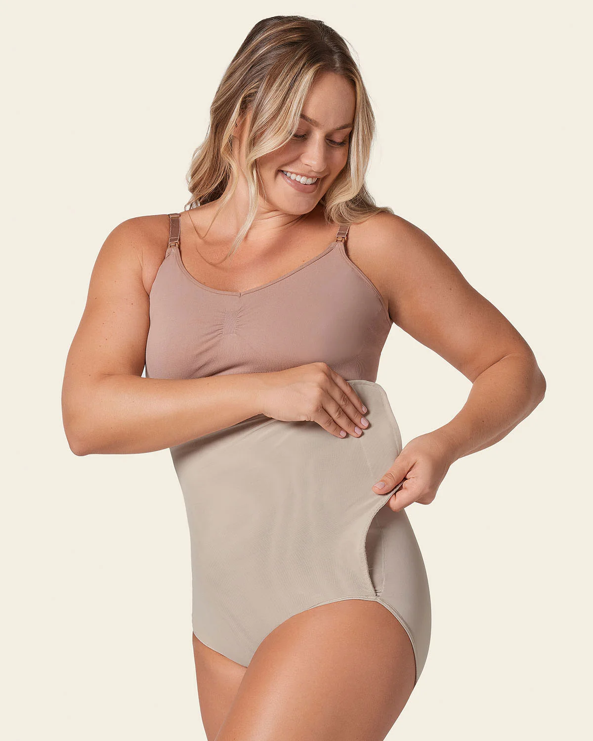 High-Waisted Firm Compression Post Surgical Knicker with Adjustable Belly Wrap - Image 3