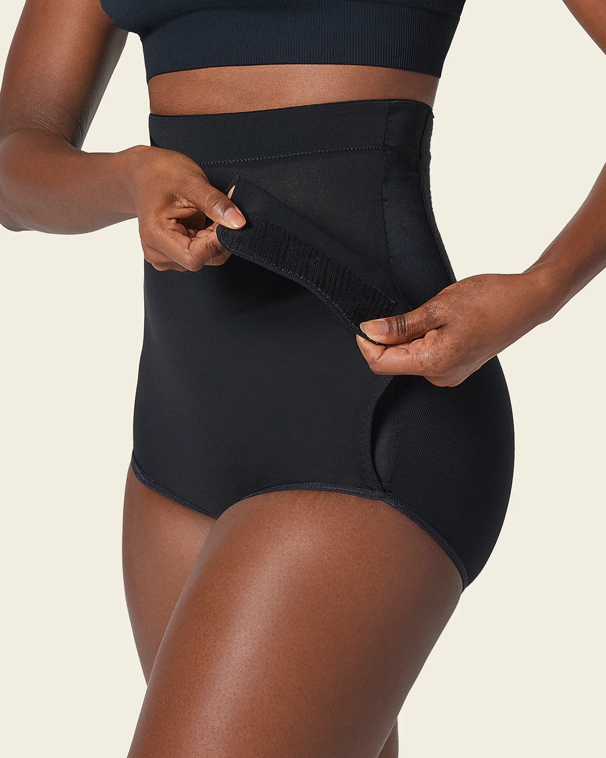 High-Waisted Firm Compression Post Surgical Knicker with Adjustable Belly Wrap - Image 5