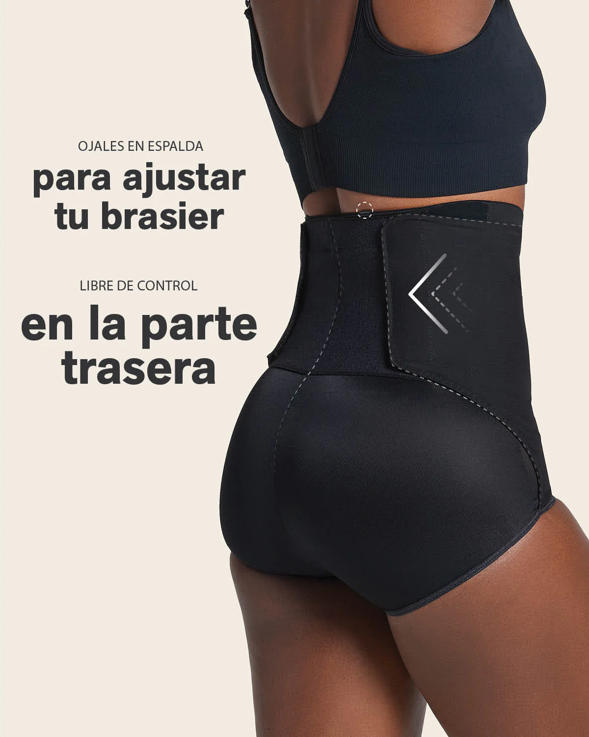 High-Waisted Firm Compression Post Surgical Knicker with Adjustable Belly Wrap - Image 6