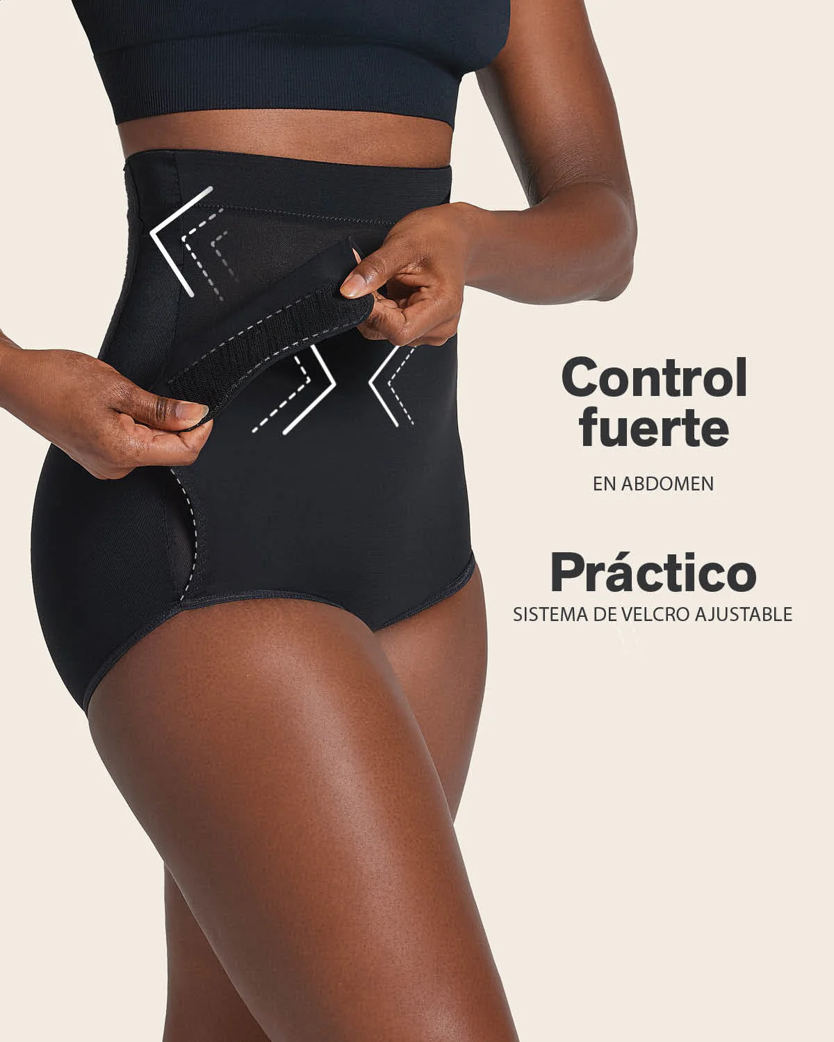 High-Waisted Firm Compression Post Surgical Knicker with Adjustable Belly Wrap - Image 7