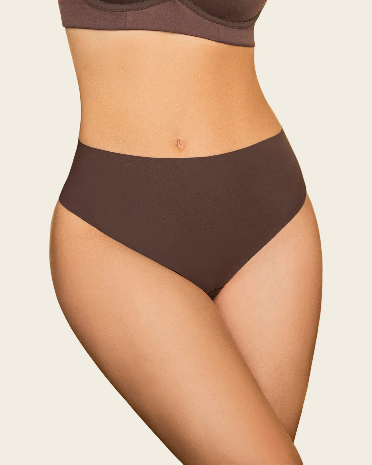 High-Waisted Invisible Microfiber Thong knicker - Image 12