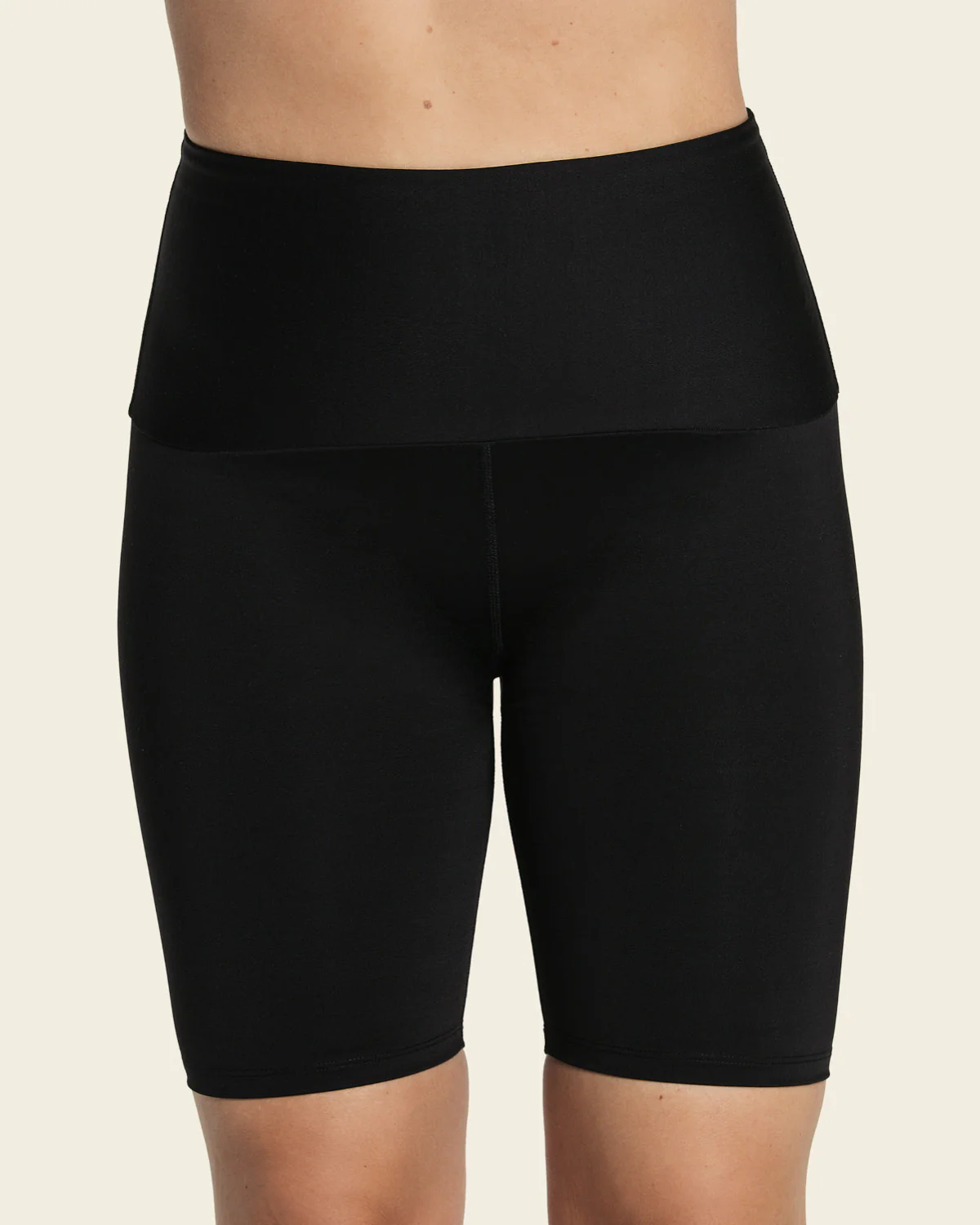High-Waisted Knee-Length Shaper Bike Short