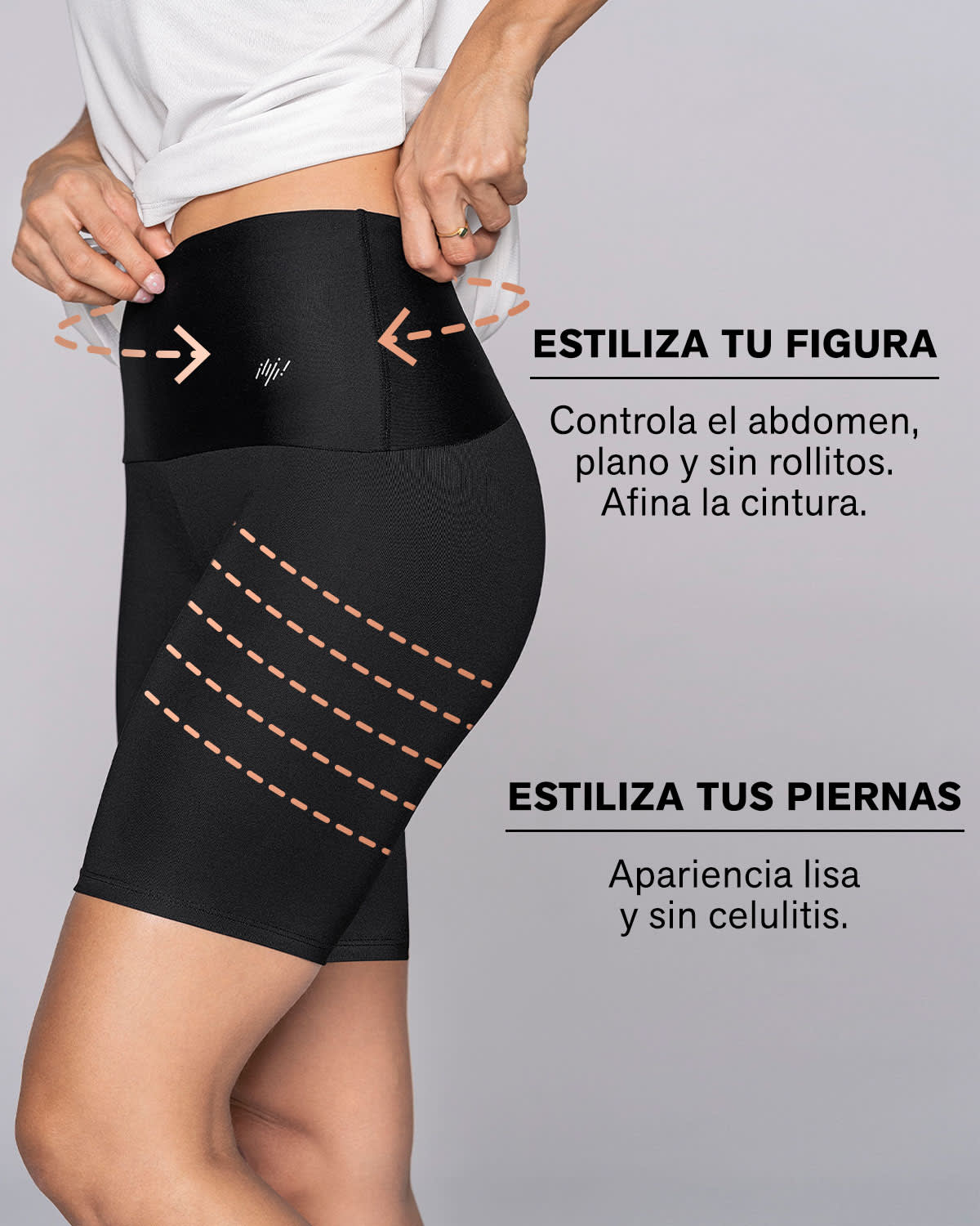 High-Waisted Knee-Length Shaper Bike Short - Image 5