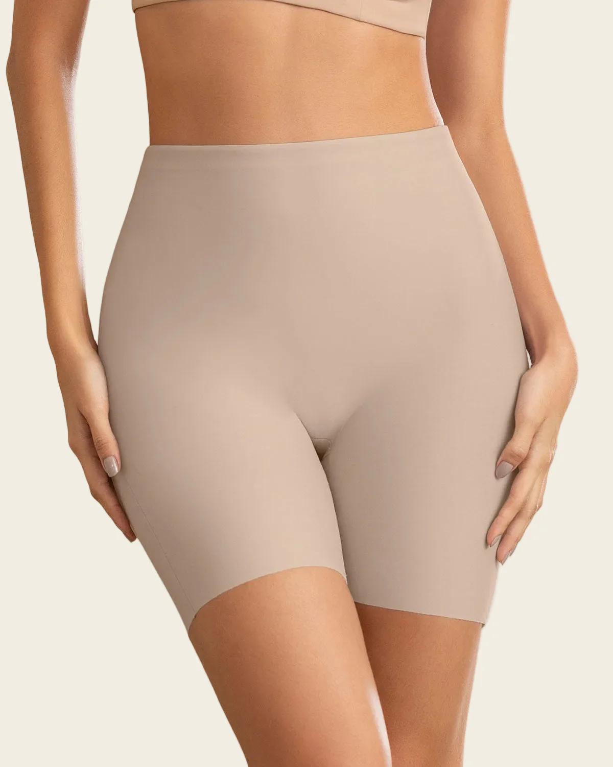 High-Waisted Mid-Thigh Bum Lifter Shaper Short - Image 2